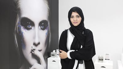 Hamda Al Hameli at her beauty salon, Bedashing, in New Al Falah, Abu Dhabi. Irene Garcia Leon / The National