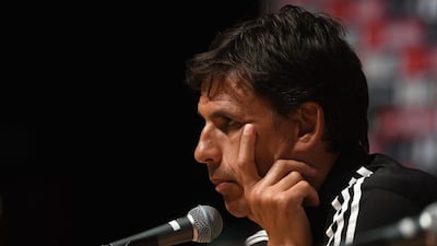 Wales manager Chris Coleman at a new conference in Dinard France on June 22, 2016. Stu Forster / Getty Images