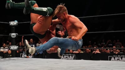 Orange Cassidy faces off against Tony Nese on AEW's 'Rampage'. Photo: AEW