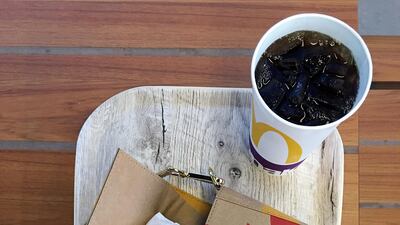 Another look at the Fendi Baguette bag made using McDonald's packaging