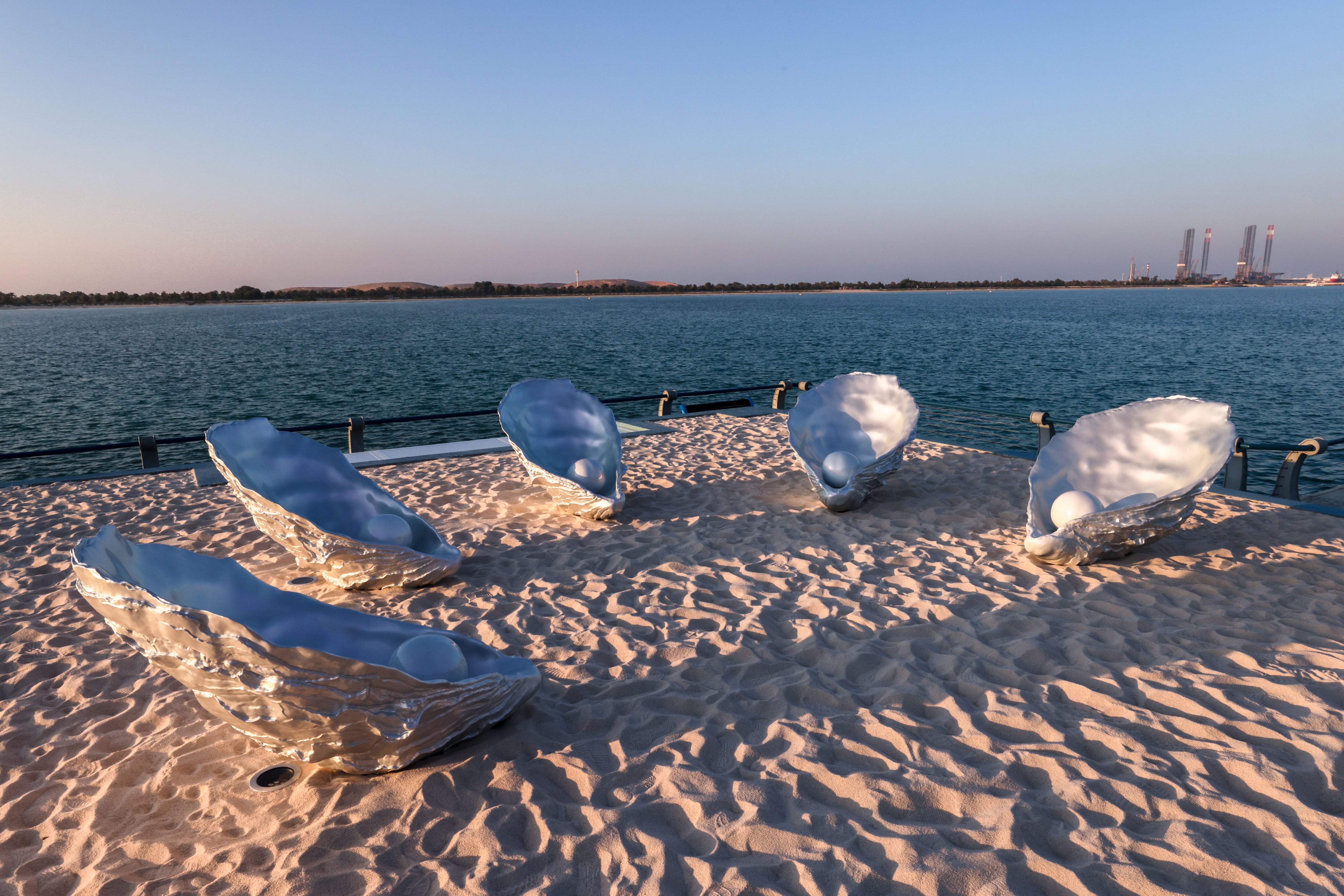 Homesickness by Farah Al Qasimi was among the works presented at the inaugural Public Art Abu Dhabi Biennial in 2024, several of whose installations were later retained as permanent public artworks. Victor Besa / The National