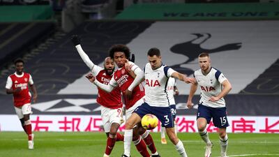 Sergio Reguilon – 7. His tireless running took a defender away to give Son extra space for his remarkable shot for the opener. In defence, he had to be sharp to keep out Willian and Saka following dangerous crosses. Getty Images