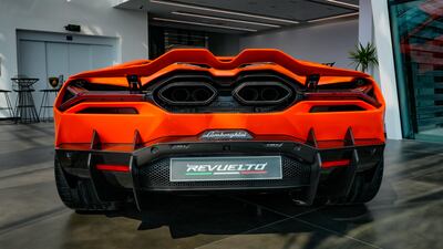 You wouldn't want to be standing too near those twin exhausts when the Revuelto is at full revs