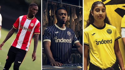 Brentford colours for the new season. Photo: Brentford / Instagram