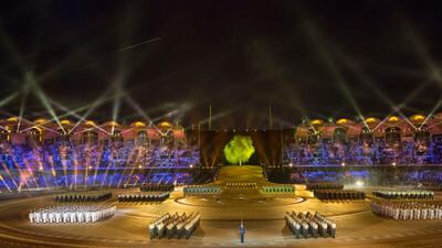 The venue has been the setting for annual National Day celebrations, such as these in 2015.