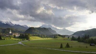 Elmau Meadow and Schloss Elmau in Germany. Courtesy The Leading Hotels of the World