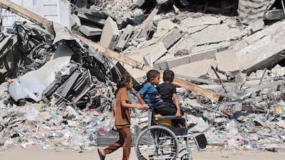 Unicef says 19,000 children are now either orphaned or separated from their parents in Gaza. AFP