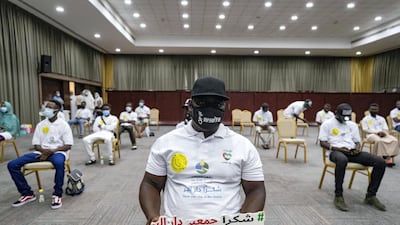 Dar Al Ber Society, a Dubai-based charity, has issued free air tickets to 44 Ghanaian nationals who were left unemployed due to Covid-19. They flew home on July 17. Antonie Robertson / The National