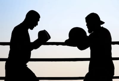 Emirati MMA fighter Mohammad Yahya seen training at TK Fitness, Dubai. Chris Whiteoak / The National