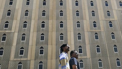 An alternative outside view of the Arabian Courtyard Hotel. Pawan Singh / The National