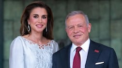 King Abdullah II and Queen Rania of Jordan pose at celebrations to mark the country's 80th Independence Day. Queen Rania / Instagram