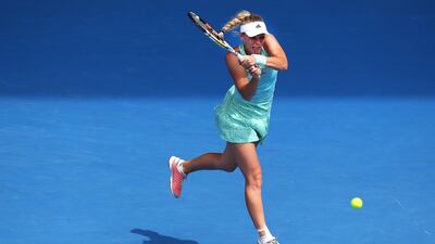 Caroline Wozniacki made it past Taylor Townsend in the first round of the Australian Open but fell to Victoria Azarenka in the seond. Michael Dodge / Getty Images