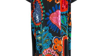 A kaftan from the Bonita collection, created by artist Kristian Williams, available at Sauce