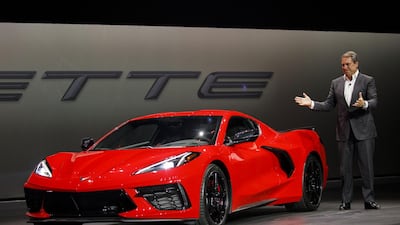 Mark Reuss, President of General Motors Co, speaks during the unveiling event. Bloomberg