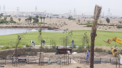 Construction at Emaar’s Dubai Hills. Reem Mohammed / The National