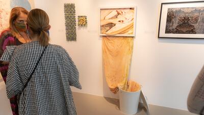 The 54 works encompass a wide range of mediums and come as a response to an open call by Tashkeel.