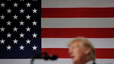 Donald Trump has used war metaphors to describe the effort to contain the coronavirus pandemic. Reuters