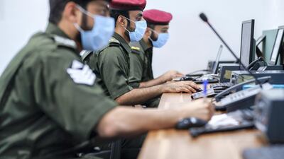 On duty officers at the control centre