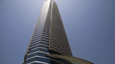 Corniche high-end apartments: Q2-Q3 2015 no change. Q3 2014-Q3 2015 up 4%. 2BR - Dh130,000-Dh170,000. 3BR - Dh185,000-Dh300,000. Christopher Pike / The National