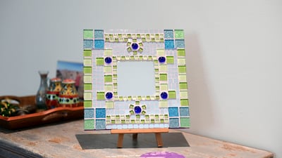 An upcycled mirror