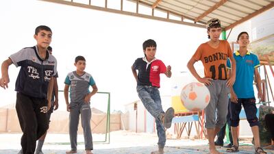 The camp is pleading for more trained teachers and improved safety in makeshift schools for the thousands of children that call the camp home. Photo: Save the Children / Jordi Matas