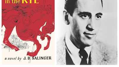 American novelist J D Salinger's debut novel 'The Catcher in the Rye' became so famous it turned Salinger into a recluse. Photo: Penguin Random House; Getty Images