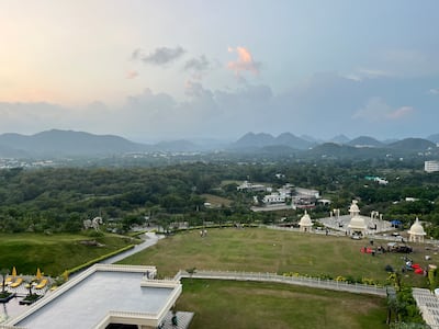 The view of the city from the Fairmont Udaipur. Evelyn Lau / The National
