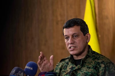 SDF commander Mazloum Abdi has held closed-door meetings with Syrian President Ahmad Al Shara. AFP
