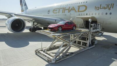 Etihad is carrying luxury cars to European cities for holidaymakers. Courtesy Etihad