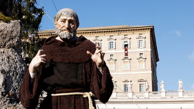 A figure from the nativity at the Vatican. Reuters