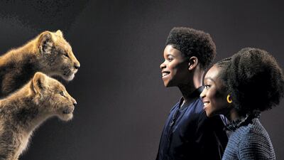 From top: Young Simba and young Nala will be played by JD McCrary and Shahadi Wright Joseph. Photo by Kwaku Alston / Disney Enterprises, Inc.