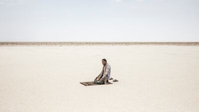 Many of those who live in the area are Muslim, with Ramadan prayers taking place in the middle of the salt lake Karum
