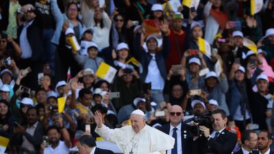 The Pope has been challenged to go vegan for Lent. Getty Images