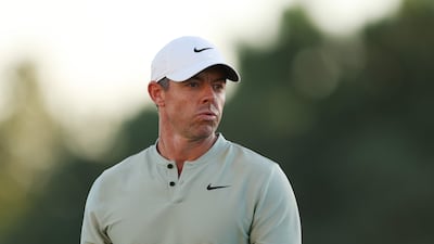 Rory McIlroy shared the lead for the DP World Tour Championship at the Jumeirah Golf Estates on Saturday. Getty Images