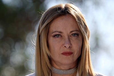 Italian Prime Minister Giorgia Meloni said violence against the police was unacceptable. Reuters