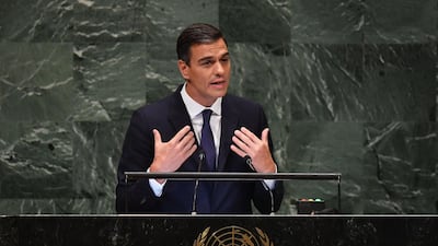 Spain's President Pedro Sanchez. AFP