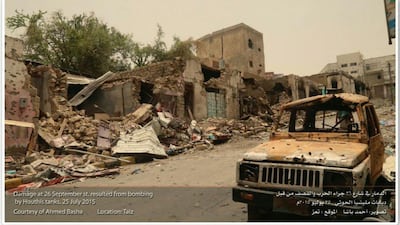 In February, Houthi rebels and their allies forced Mr Hadi and his government to flee the capital.