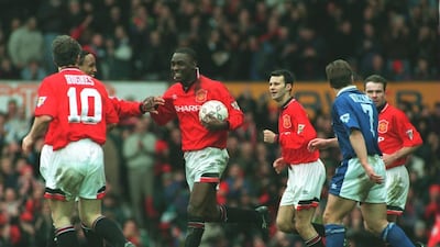 187 goals in 414 appearances: Andy Cole (Newcastle, Manchester United, Blackburn, Fulham, Manchester City, Portsmouth, Sunderland). Getty
