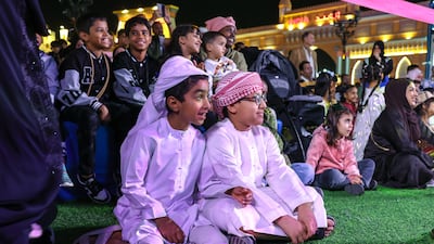 There will be fireworks for 50 minutes at Al Wathba, while 6,000 drones take to the sky for 20 minutes, creating a special show with lasers and light. Victor Besa / The National