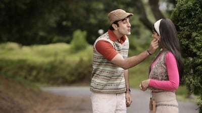 Ranbir Kapoor and Ileana D'Cruz in Barfi! Courtesy UTV Motion Pictures