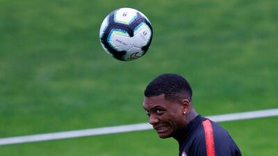 Chile's Junior Fernandes during training. Reuters