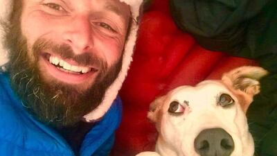 Chris Lewis is celebrating reaching his charity goal of £100,000 whilst isolating on an uninhabited Shetland island.