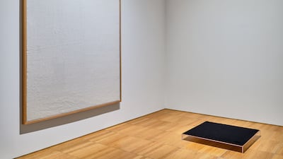 Cristiana de Marchi, The Echo of the Void | Lettere dal Carcere, 2021 (left), Black Square, 2022 (right)