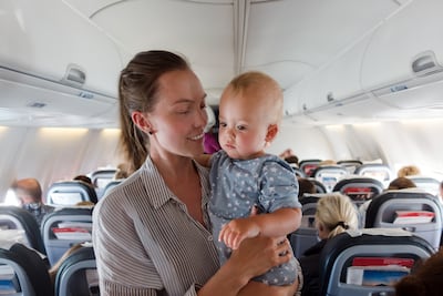 Most passengers are sympathetic to travelling parents, so don't overthink the flight. Getty Images