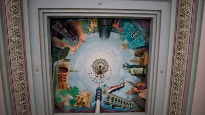 One of the palaces in the Babylon Tourist Resort in the Babil Governorate in central Iraq.