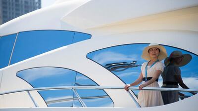 A boat show at the port in the northeastern Chinese city of Dalian, where customers have different requirements than westerners. Johannes Eisele / AFP