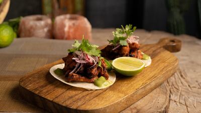 Adobo chicken tacos from VaKaVa.