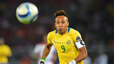 Pierre-Emerick Aubameyang is the star player for hosts Gabon. Carl De Souza / AFP
