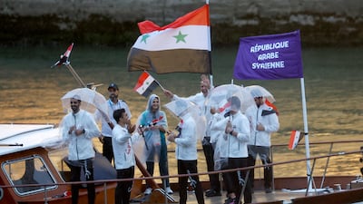 Athletes from Syria. EPA