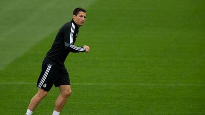 Cristiano Ronaldo shown during a Real Madrid training session during the 2014/15 season. Gonzalo Arroyo Moreno / Getty Images